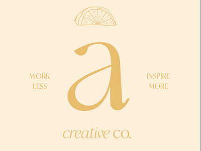 Abi Creative Co. branding feminine fruity logo logo mark minimal