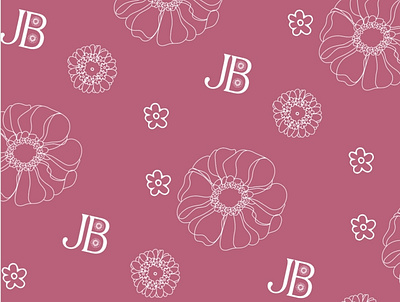 Just Because abstract branding feminine florals flowershop illustration logo minimal