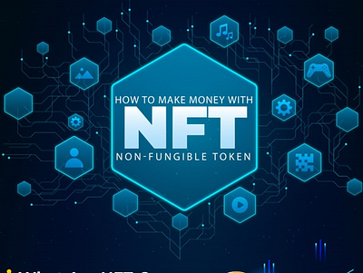 How to Make Money with NFTs branding data visualization design digital graphic design illustration infographic infotisement nft storytelling