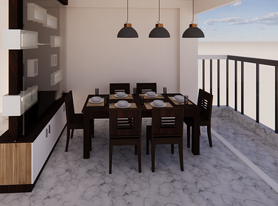 DINING AREA DESIGN 3d design enscape interior design sketckup v ray