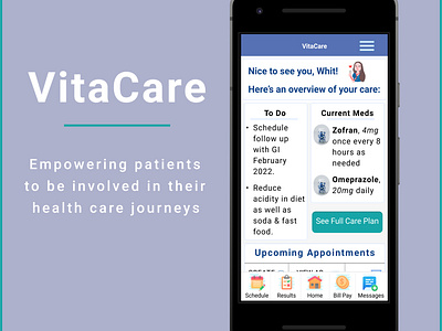 VitaCare Landing Page