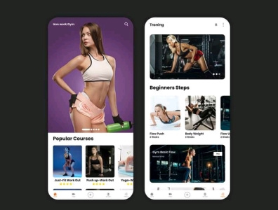 Gym adobe xd branding design figma graphics illustration ui ux