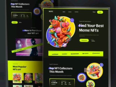 NFT collection 3d adobe xd animation branding graphic design logo motion graphics ui