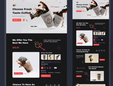 Coffee Shop branding figma illustration ux vector