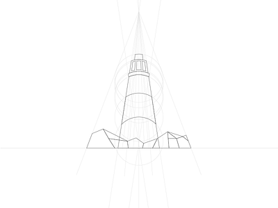 Lighthouse Illustration Workings