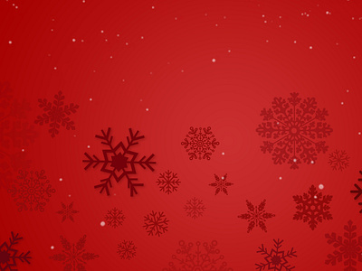 Festive snowflakes Red winter background for Christmas.
