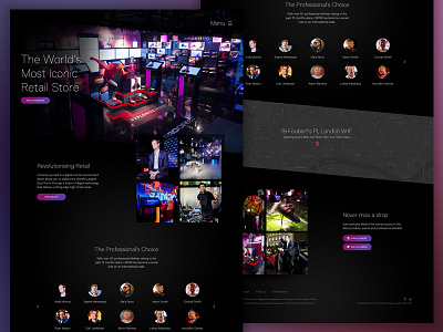 LDN Retail Homepage app design homepage sport store ui ux web