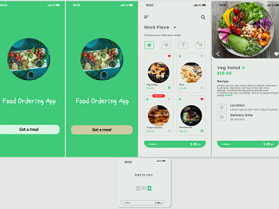 Food Ordering UI 3d app design figma glassmorphism graphic design neumorphism trending ui ux