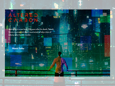 Landing Page - Altered Carbon altered carbon future hero landing