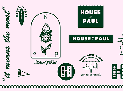 House of Paul dinner food identity illustration intimacy logos mystery paul privacy