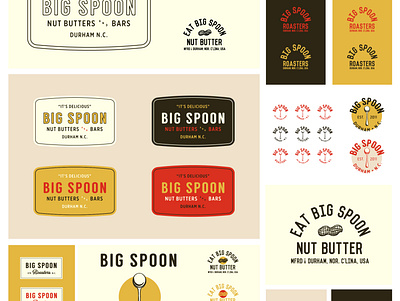 Big Spoon branding design durham illustration logo vintage