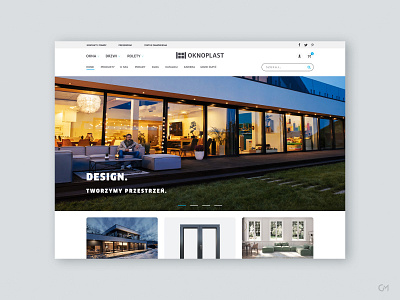 OKNOPLAST - website, landingpage app dailyui design desktop doors hst landingpage layout oknoplast page ui ux web whitespace windows