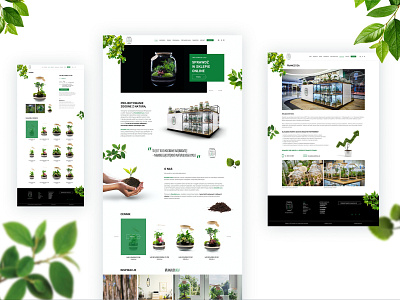 Forest in a jar - website eco forest green landingpage natural onepage ui ux web webdesign website
