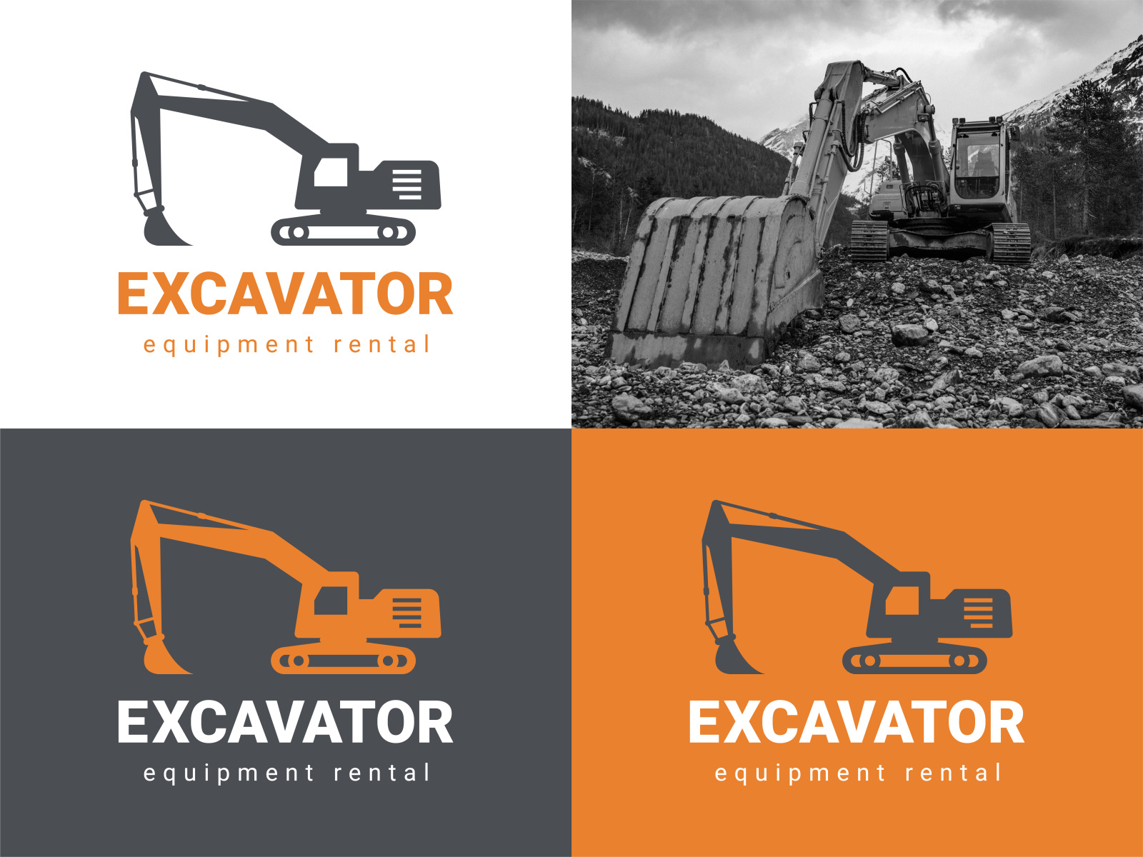 Logo design for a construction equipment rental company by Елена