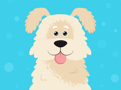 Dog character for dog grooming salon