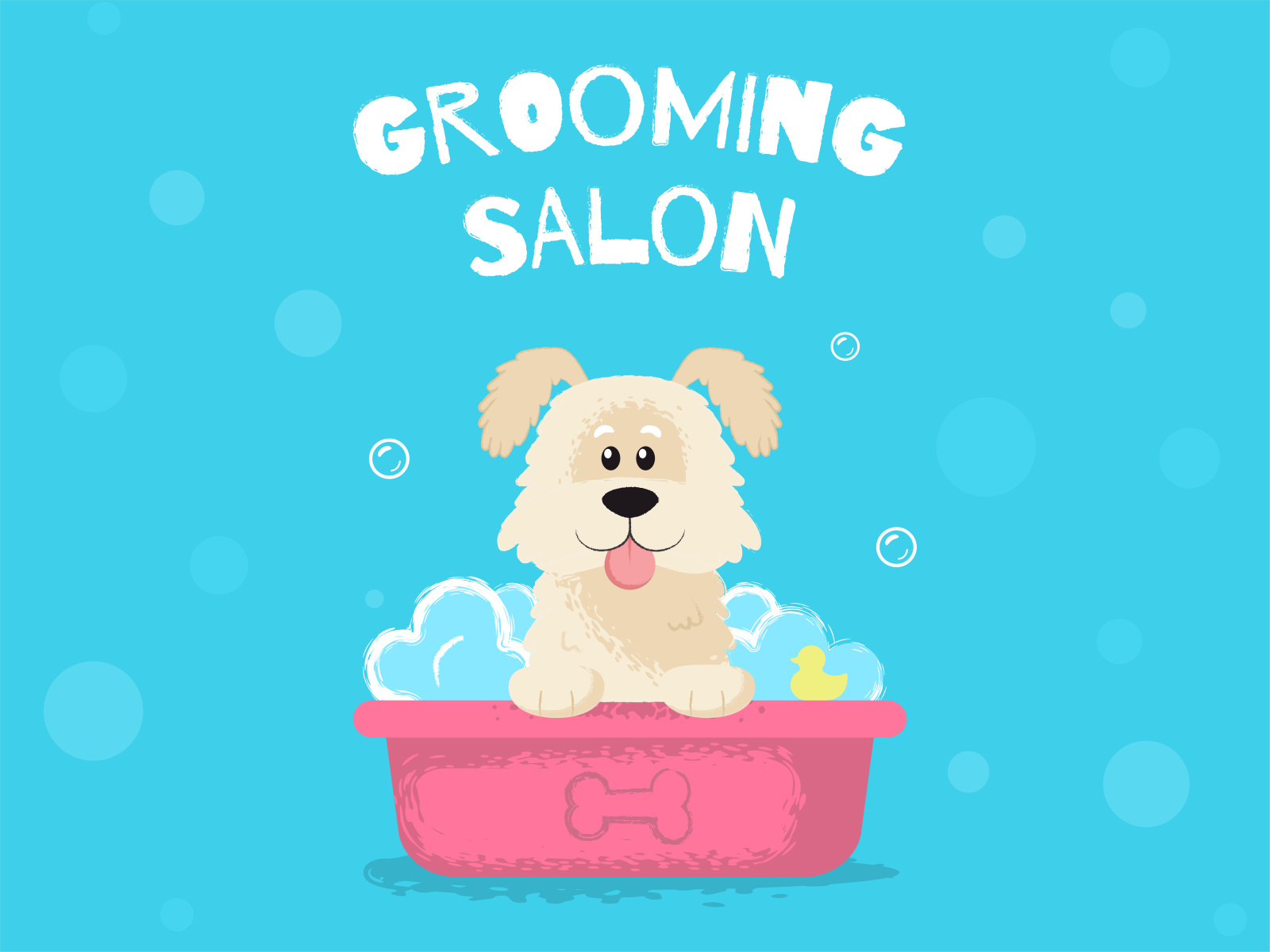 Dog character for dog grooming salon by Елена Алехина on Dribbble