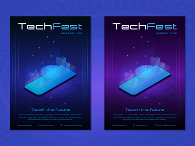 Flyer for the festival of new mobile technologies