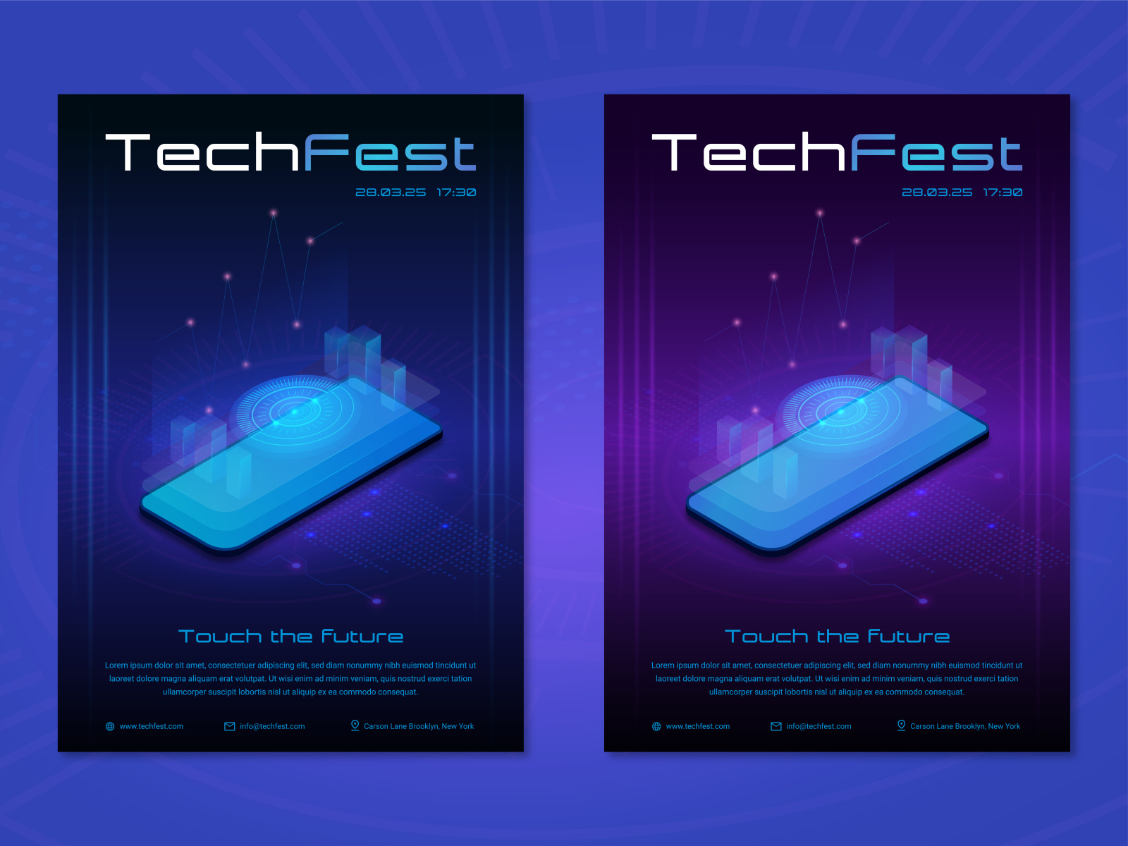 Flyer for the festival of new mobile technologies by Елена Алехина on ...