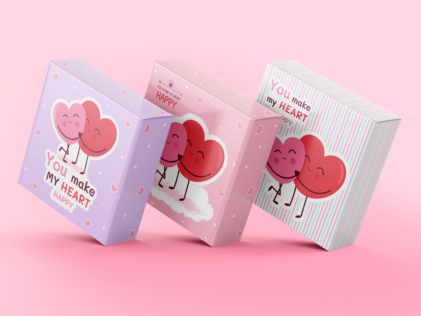 Valentine's day packaging box design by Елена Алехина on Dribbble