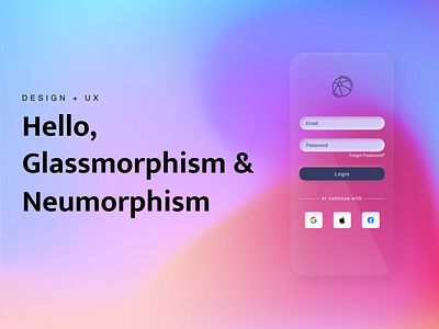 Login Page Design app design glass glassmorphism gradient icons ios login page neumorphism ui user ux