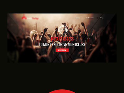 Night Club Party Banner banner dailyui design landing nightclub party photoshop restaurant