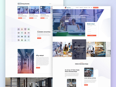 Hexa - Home Page Design