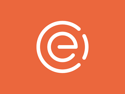 ECI Logomark circle eci letters lines logo logomark mark orange text