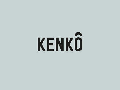 Kenkō Logo design designer graphic health japan japanese logo store