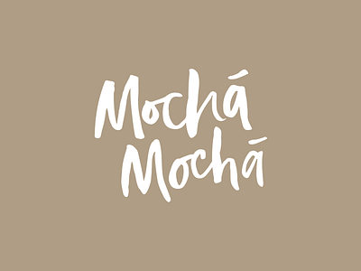 Mocha Mocha Coffee bar customtype designer graphic graphic designer lettering logo logomark mark