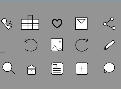 DailyUI #055 Icon Set