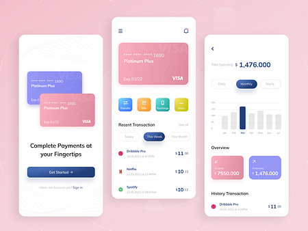 Fintech Mobile Application by ultroNeous Technologies on Dribbble