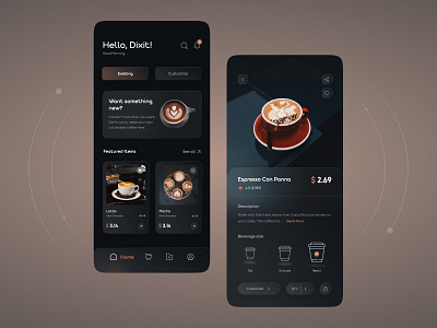 Dark Brew - A Coffee Shop clean design coffee coffee shop coffee website design figma figma design graphic design hero hero banner landing page minimal popular shot trending trending shot ui ux website