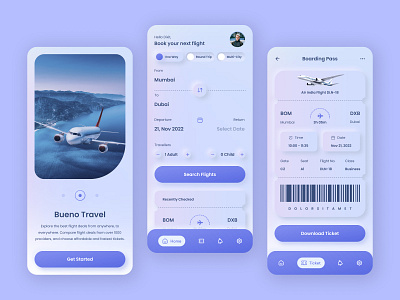 Bueno Travel App by ultroNeous Technologies on Dribbble