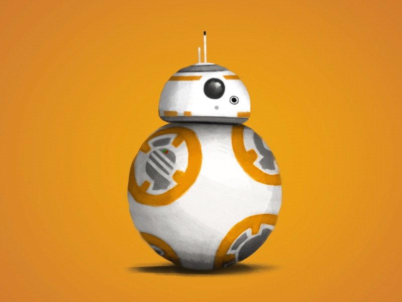 Watch out BB-8! animation character design droid illustration lasers motion photoshop robot starwars