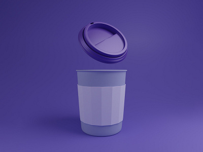 Coffee Cup - Render Challenge 3d 3d art design graphic design illustration ui ux web website website design