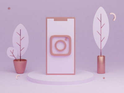 Instagram - 3D Illustration