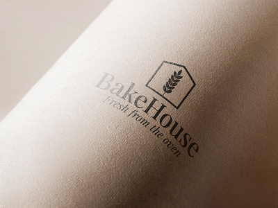 BakeHouse Logo Mock-Up3 bakery logo branding design graphic design illustration illustrator junior graphic designer logo mock up