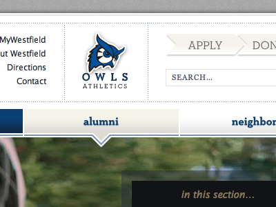 Go Owls. education neutraface white