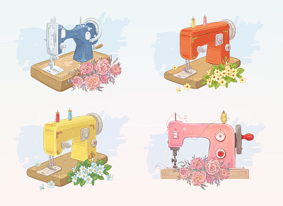 Sewing Machine designs, themes, templates and downloadable graphic elements  on Dribbble