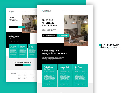 Emerald Kitchens design kitchen web design web development website wordpress wordpress design