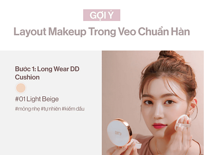 Layout Makeup Trong Veo Chuẩn Hàn branding