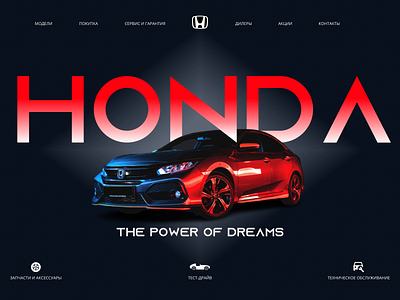 Honda desing branding design logo ui ux