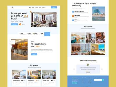 Hotel Landing Page designs, themes, templates and downloadable