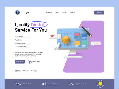 Premium PSD  Delivery service web banner landing page template 3d  illustration