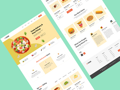 Food Delivery website by JAHID ‌ on Dribbble