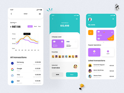 Finance app design