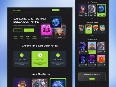 NFTs Website template