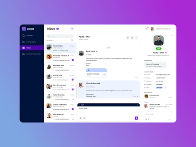 Inbox dashboard