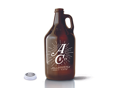 Allegheny City Brewing : Growler beer branding brewing identity logo pennsylvania pittsburgh