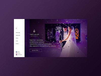 Twój Dzieñ fullscreen webdesign website wedding